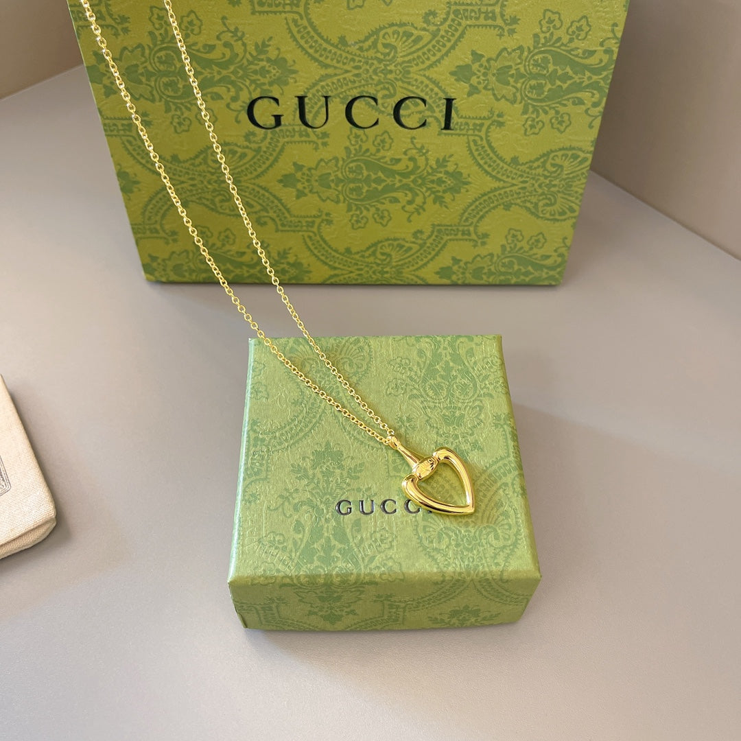 gold heart Pendant for men - product detail view