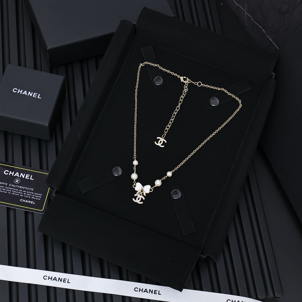 enamel butterfly Necklace for women - alternate angle view 6