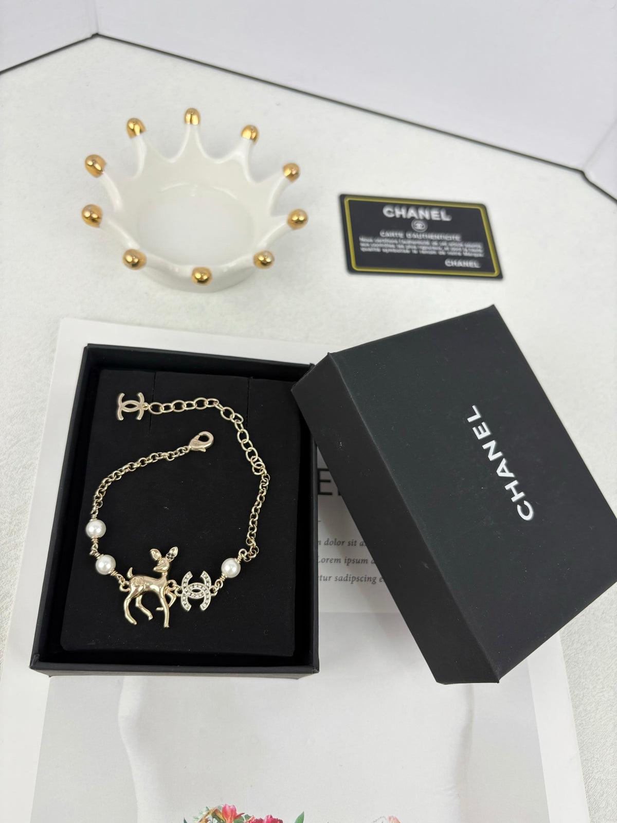 pearl floral Bracelet for women - alternate angle view 6