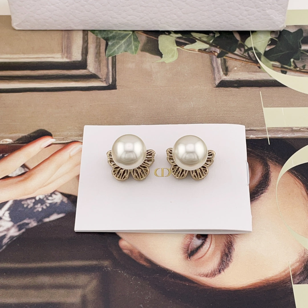 purple brass butterfly Stud Earrings for women - alternate angle view 6