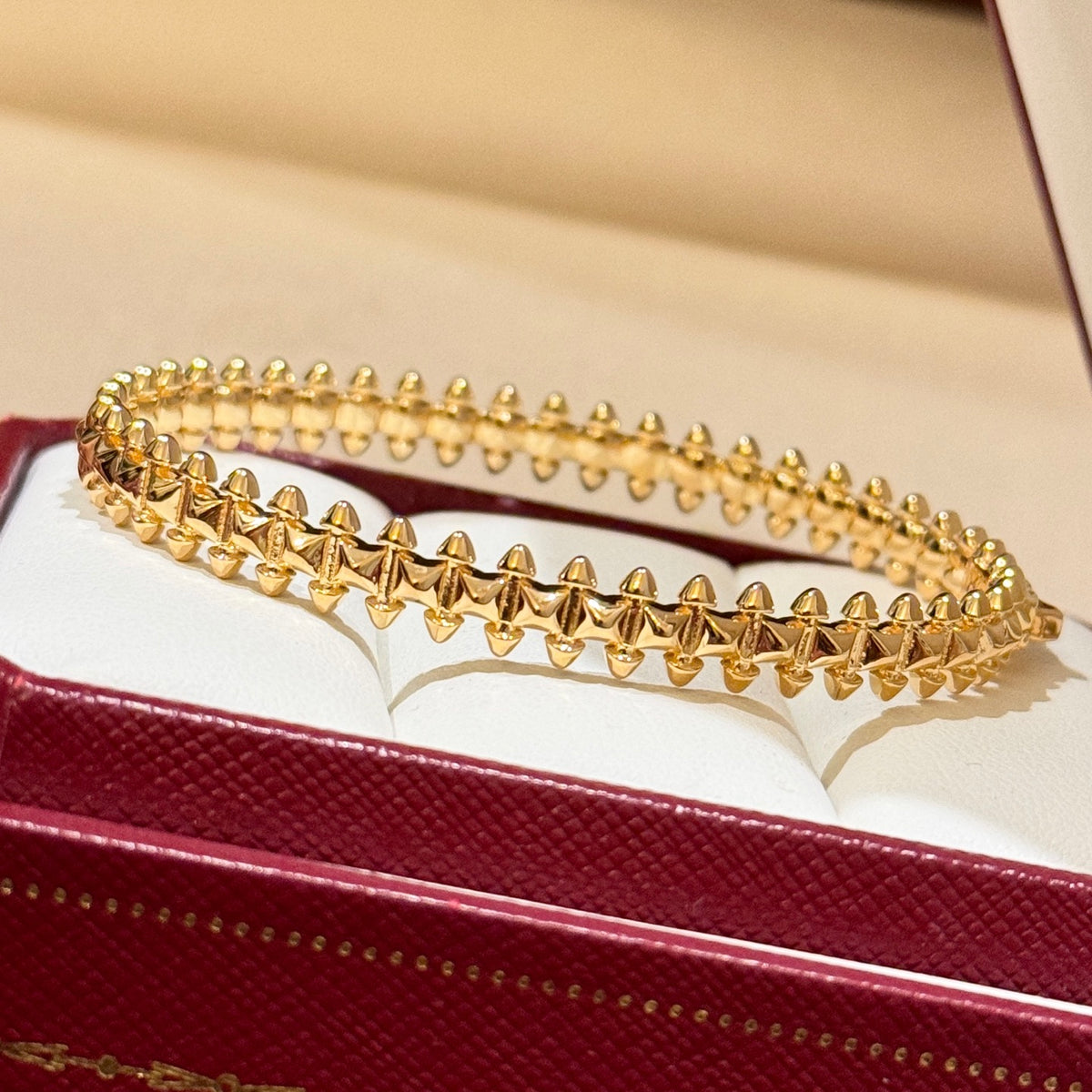 rose gold rose Bangle for women - product detail view