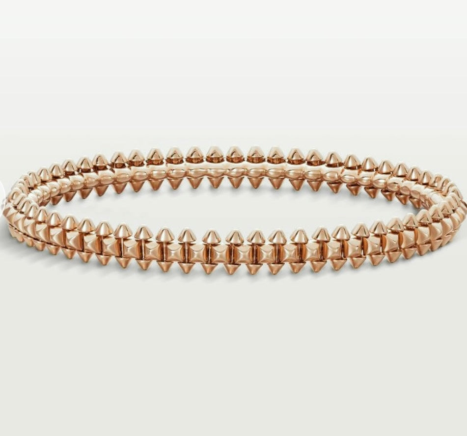 rose gold rose Bangle for women - alternate angle view 2