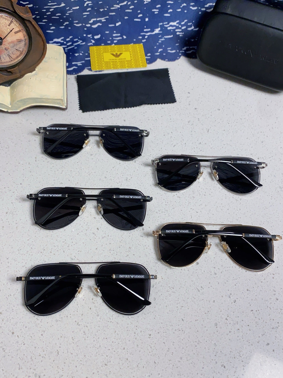 purple metal sun Sunglasses for men - alternate angle view 11