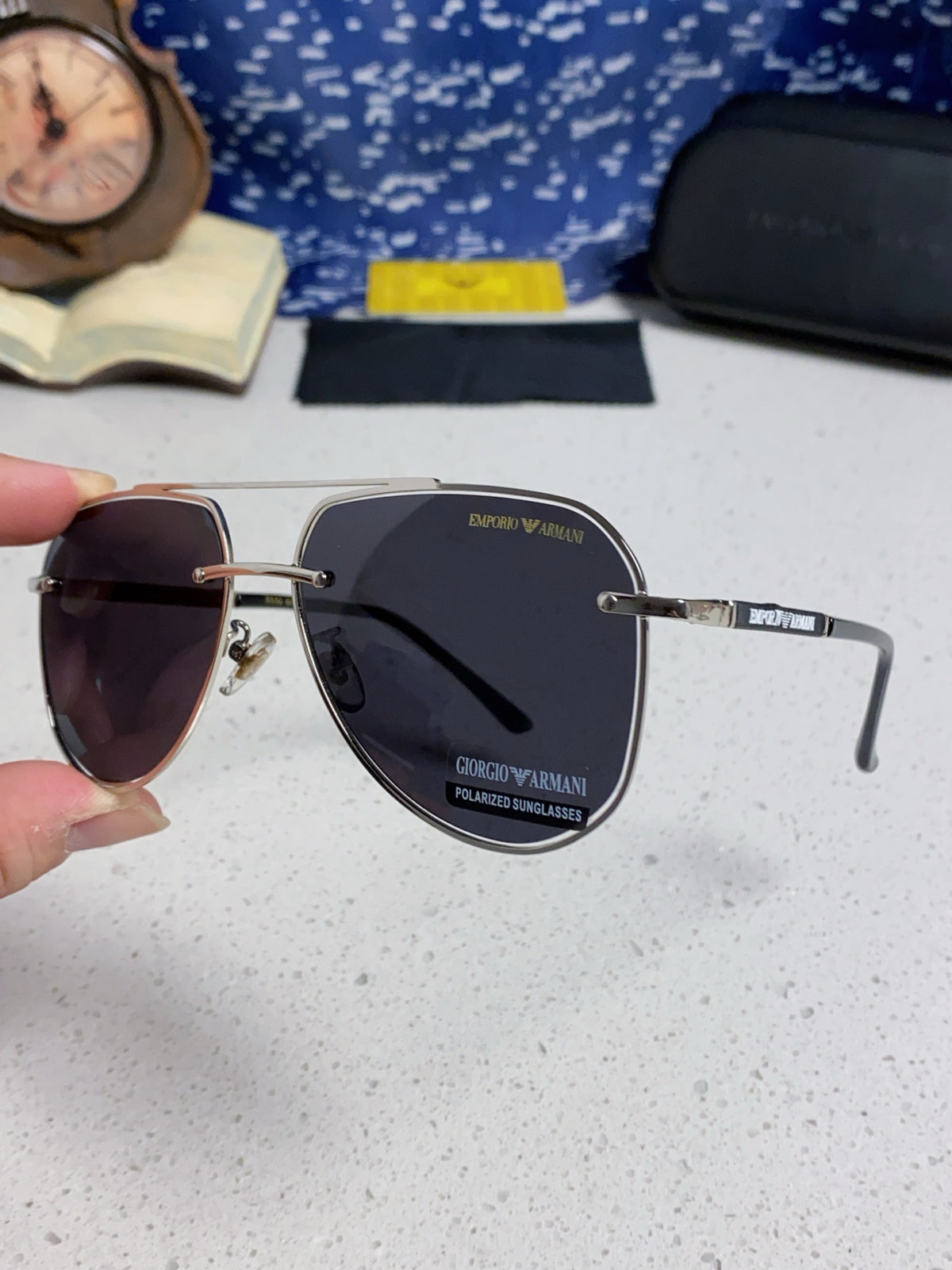 purple metal sun Sunglasses for men - alternate angle view 6