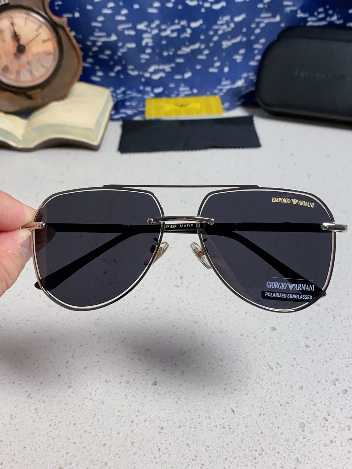 purple metal sun Sunglasses for men - alternate angle view 4