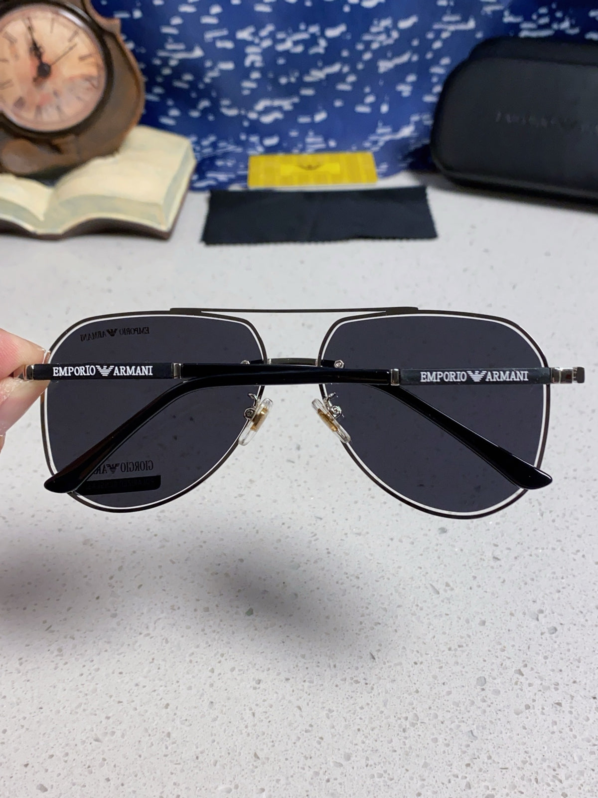 purple metal sun Sunglasses for men - alternate angle view 5