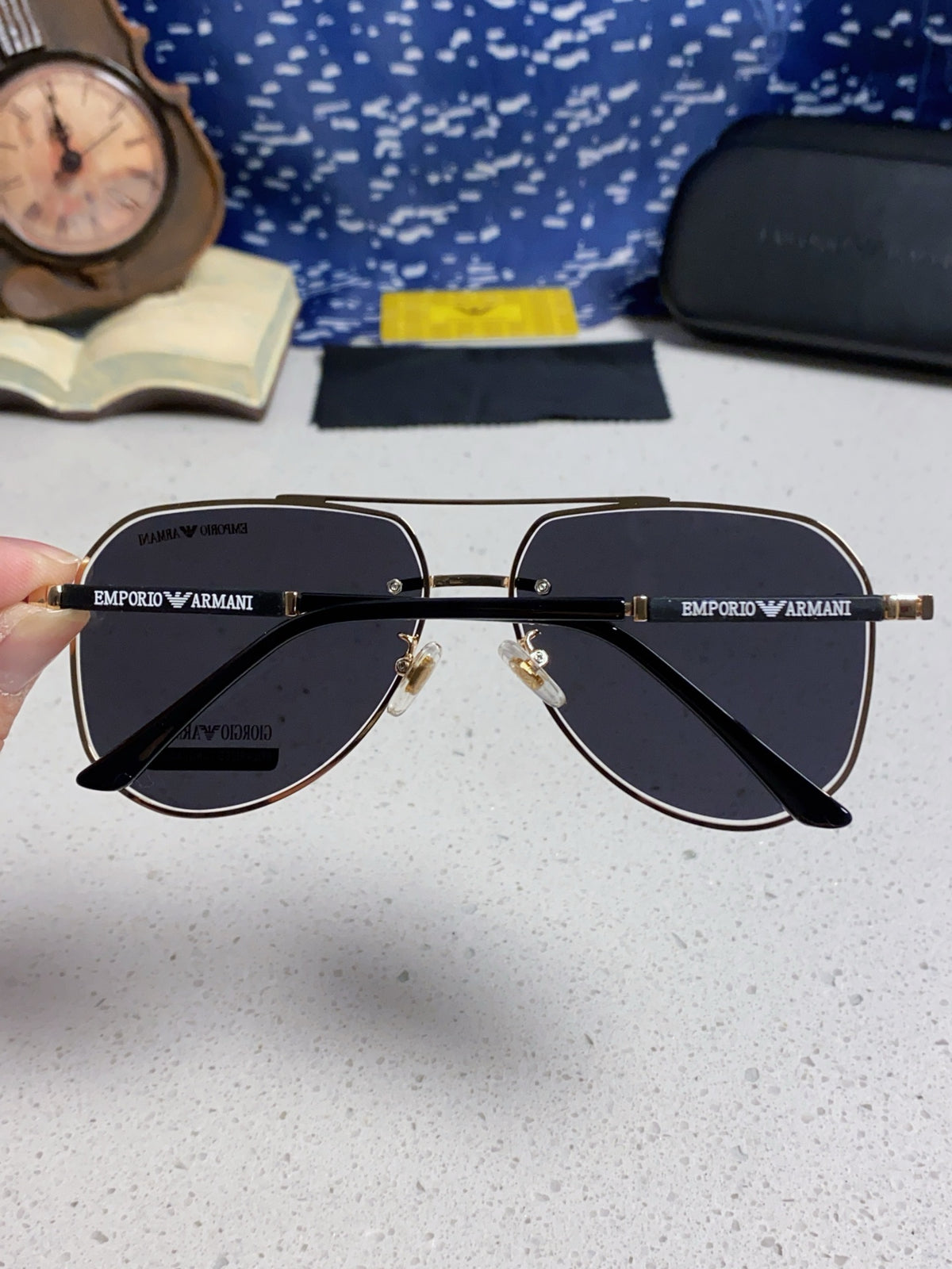 purple metal sun Sunglasses for men - alternate angle view 5