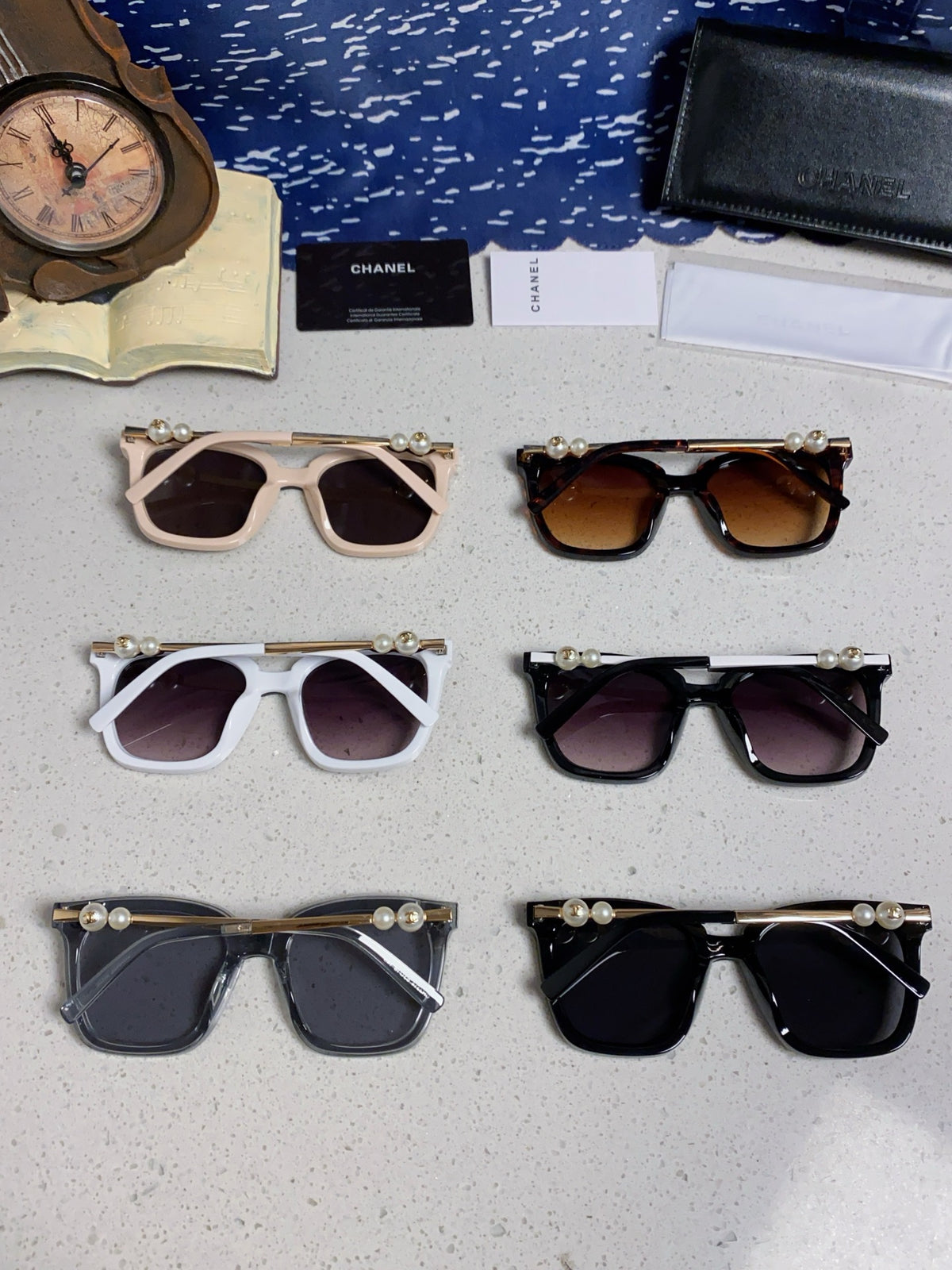pearl double c Sunglasses for women - alternate angle view 10