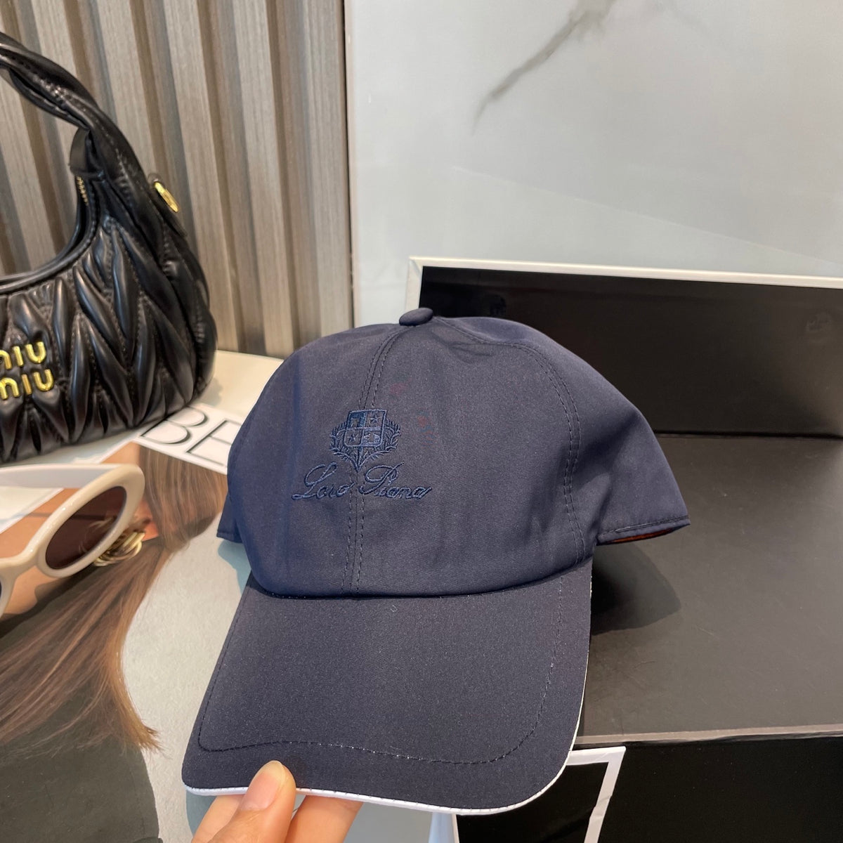 luxury Baseball Cap for women - alternate angle view 2