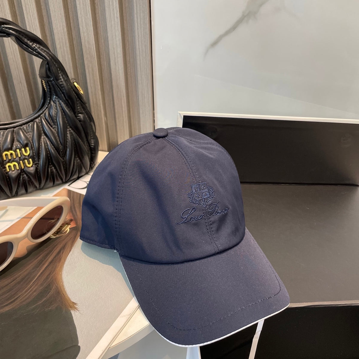 luxury Baseball Cap for women - alternate angle view 8