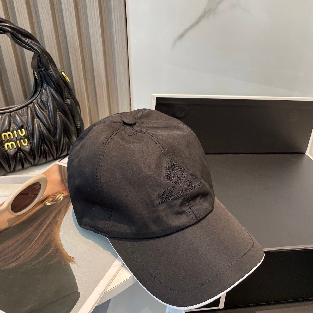 luxury Baseball Cap for women - alternate angle view 8