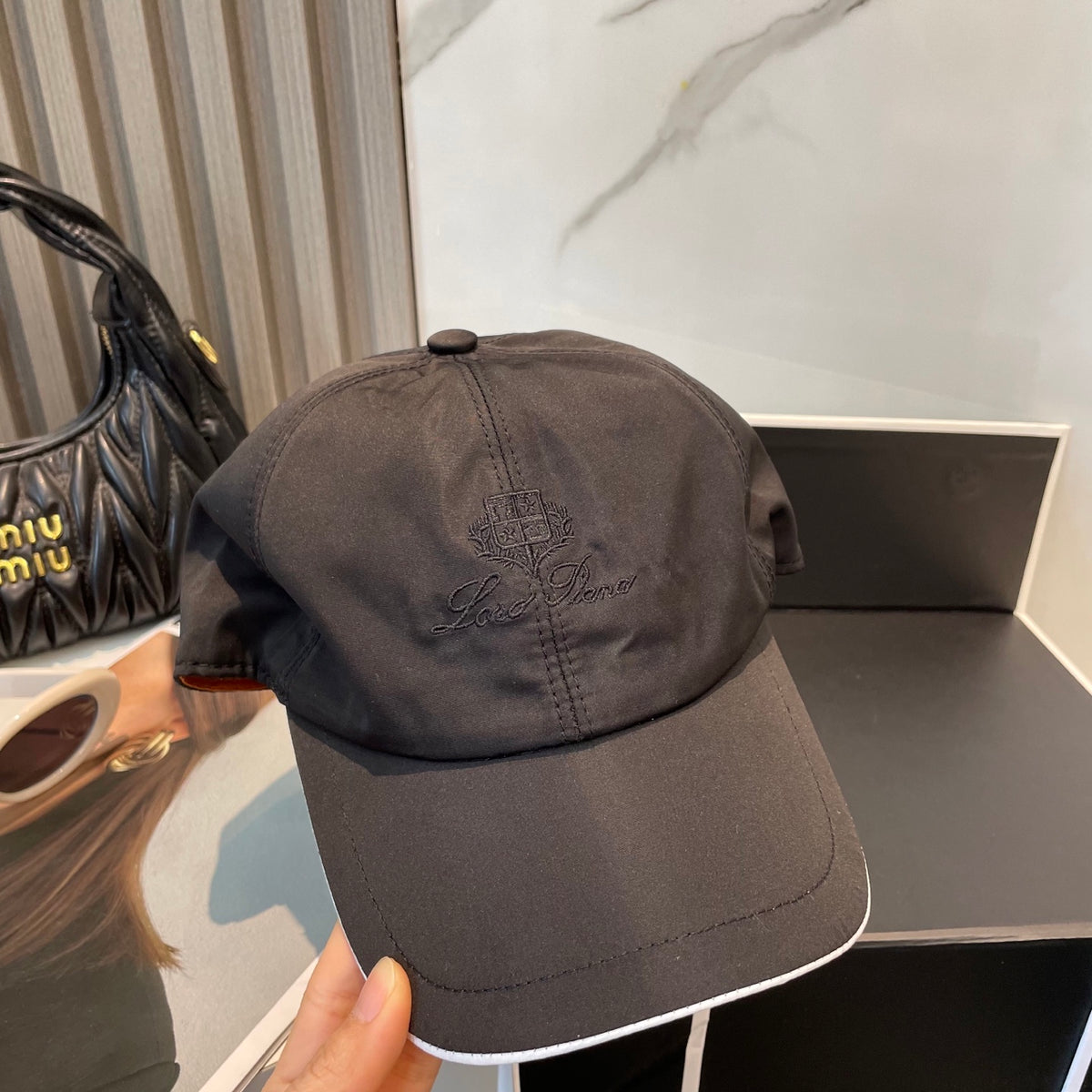 luxury Baseball Cap for women - alternate angle view 5
