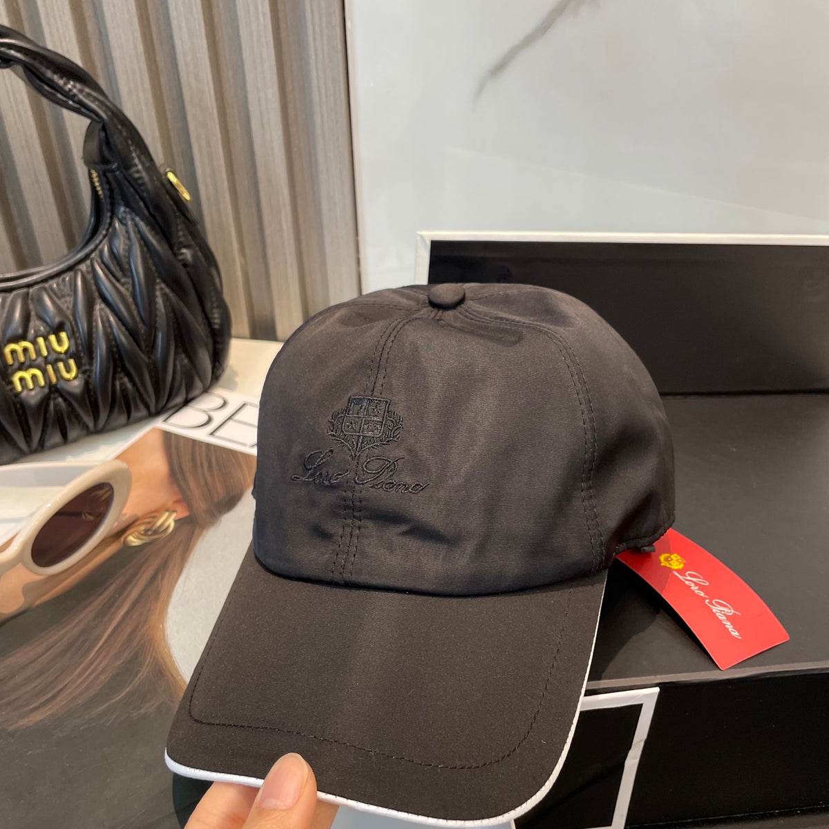 luxury Baseball Cap for women - alternate angle view 2