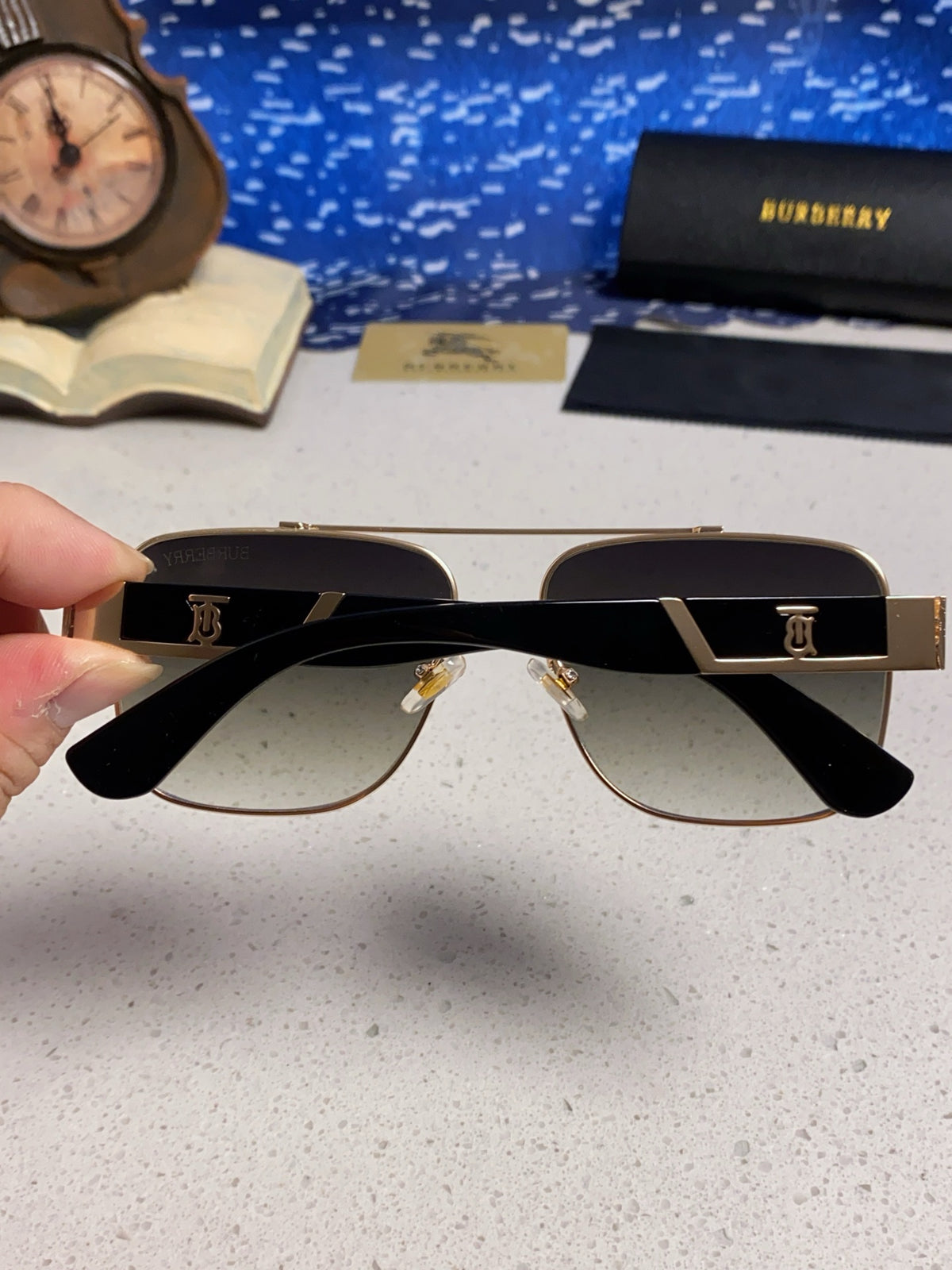 purple metal sun Sunglasses for men - alternate angle view 5