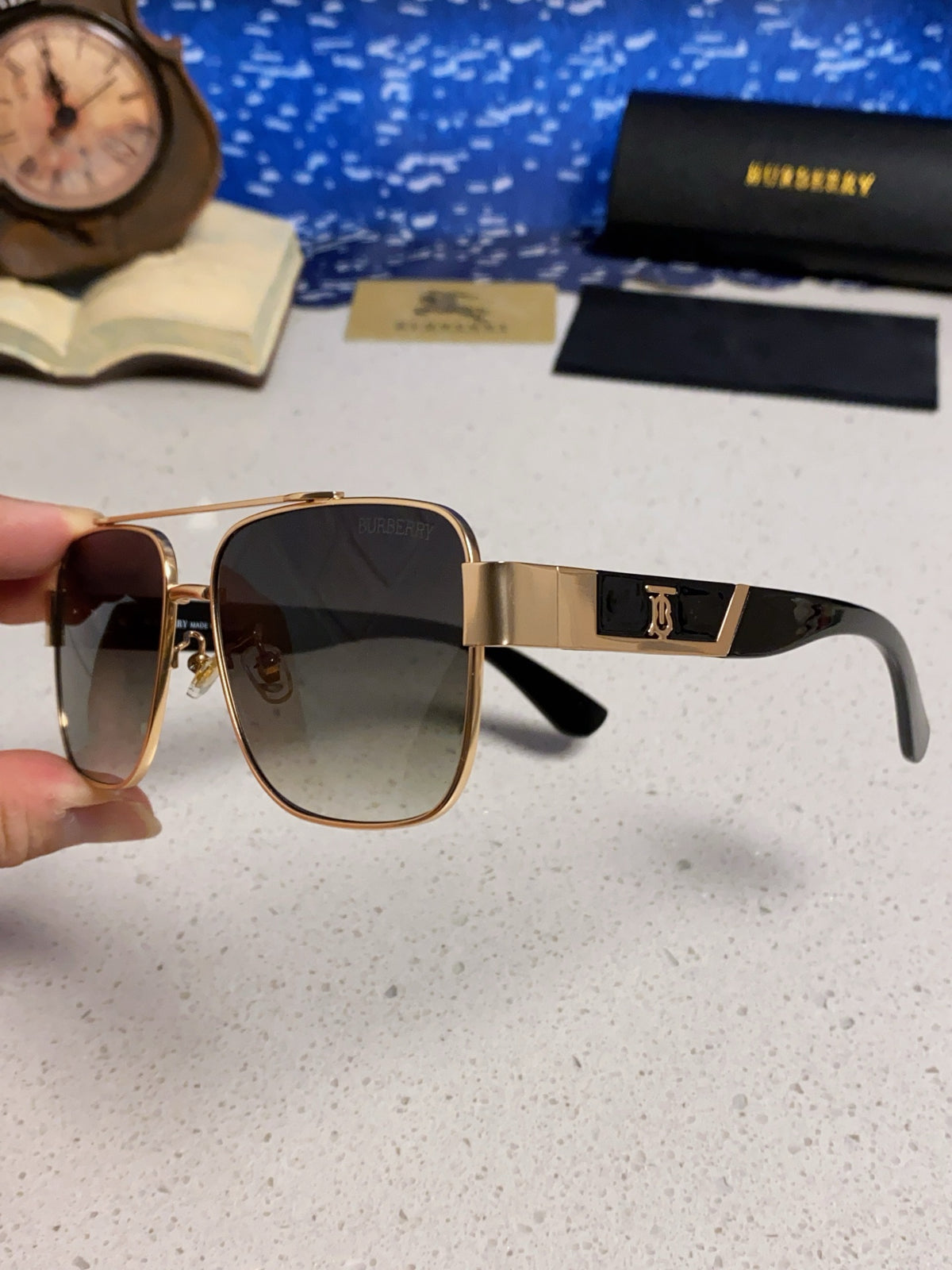 purple metal sun Sunglasses for men - alternate angle view 6
