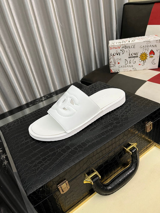 Dolce & Gabbana DG Men's PVC Slides with Molded TPU Sole