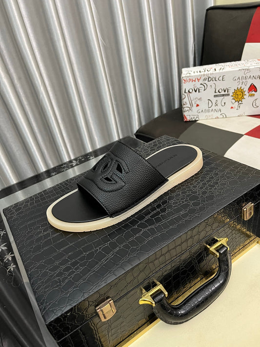 Dolce & Gabbana DG Men's PVC Slides with Molded TPU Sole