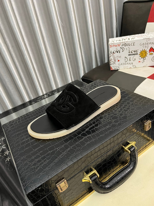 Dolce & Gabbana DG Men's PVC Slides with Molded TPU Sole