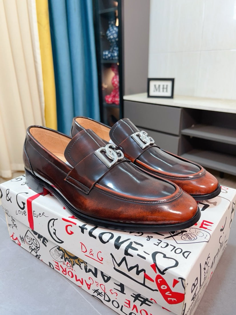 Dolce & Gabbana DG Men's Dress Shoes in Premium Calfskin