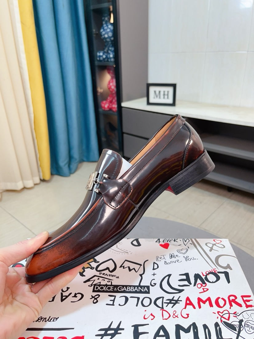Dolce & Gabbana DG Men's Dress Shoes in Premium Calfskin