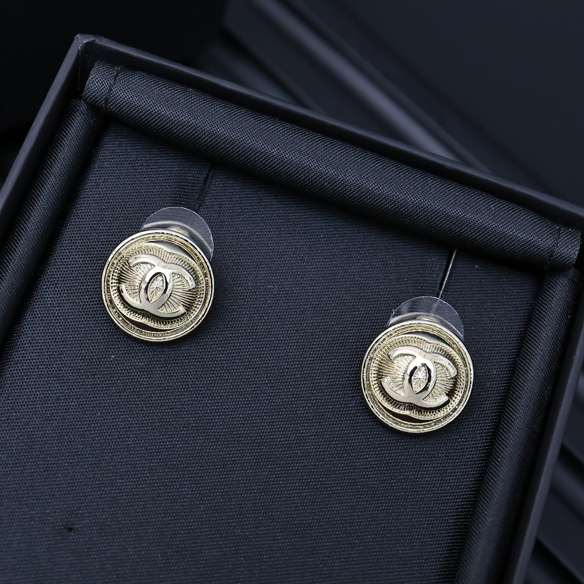 floral Stud Earrings for women - alternate angle view 2