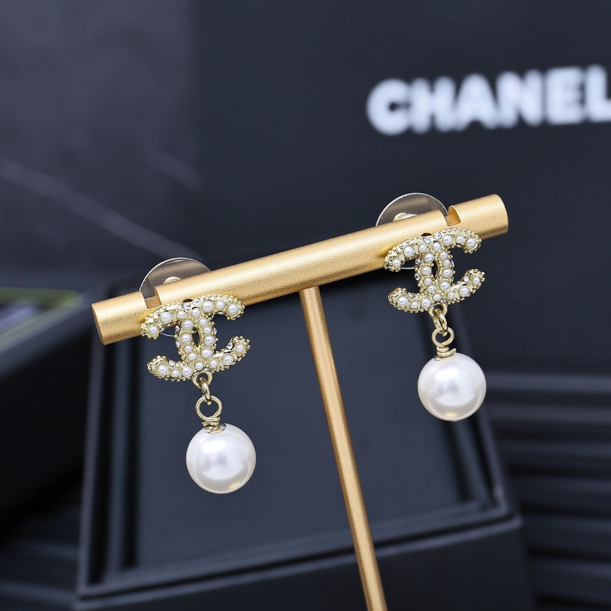 pearl Drop Earrings for women - alternate angle view 2