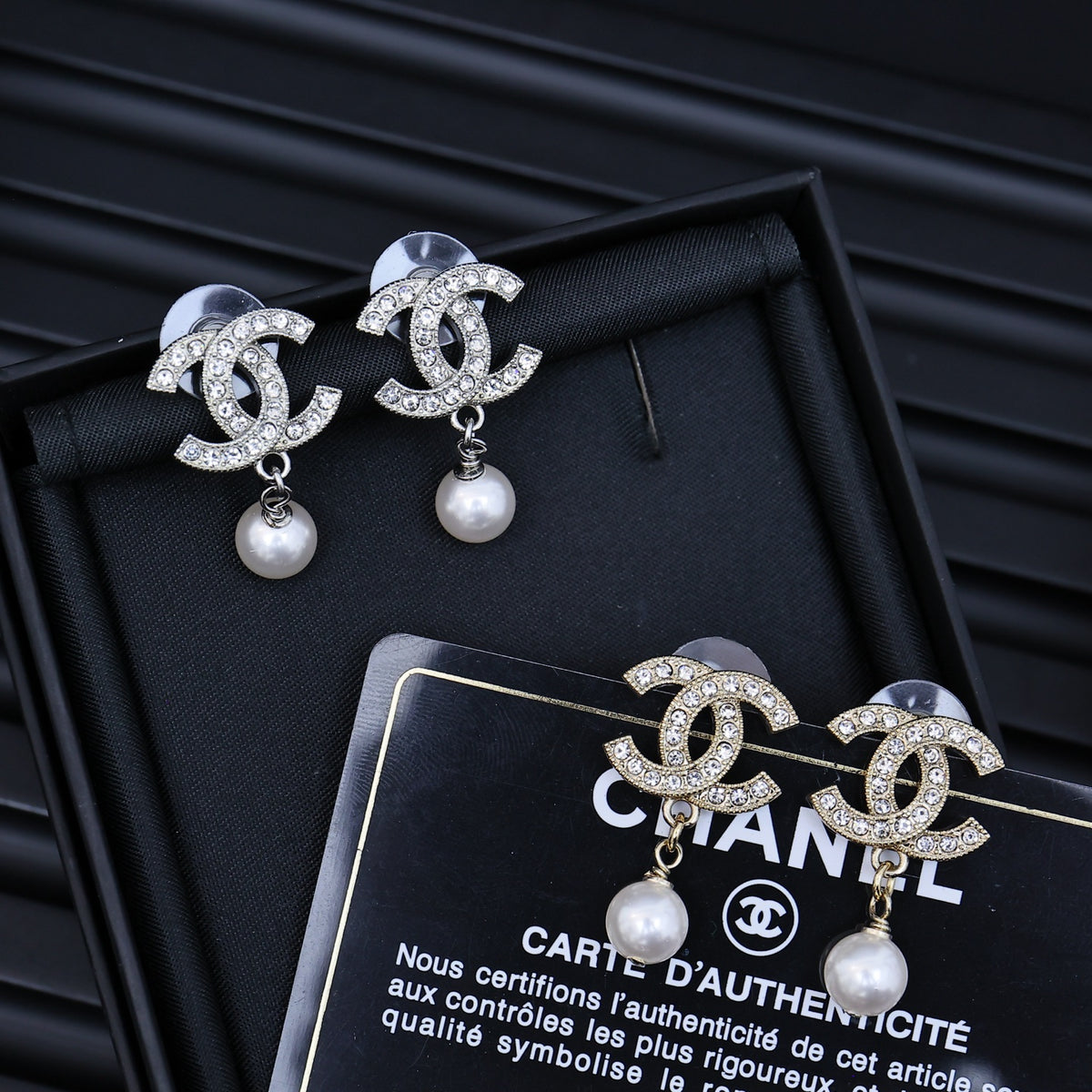 pearl Drop Earrings for women - product detail view