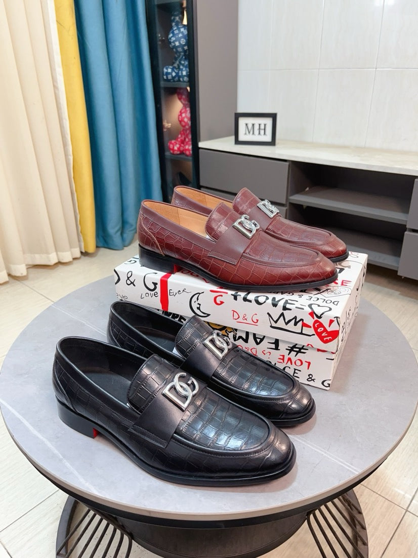 Dolce & Gabbana DG Men's Dress Shoes in Premium Calfskin