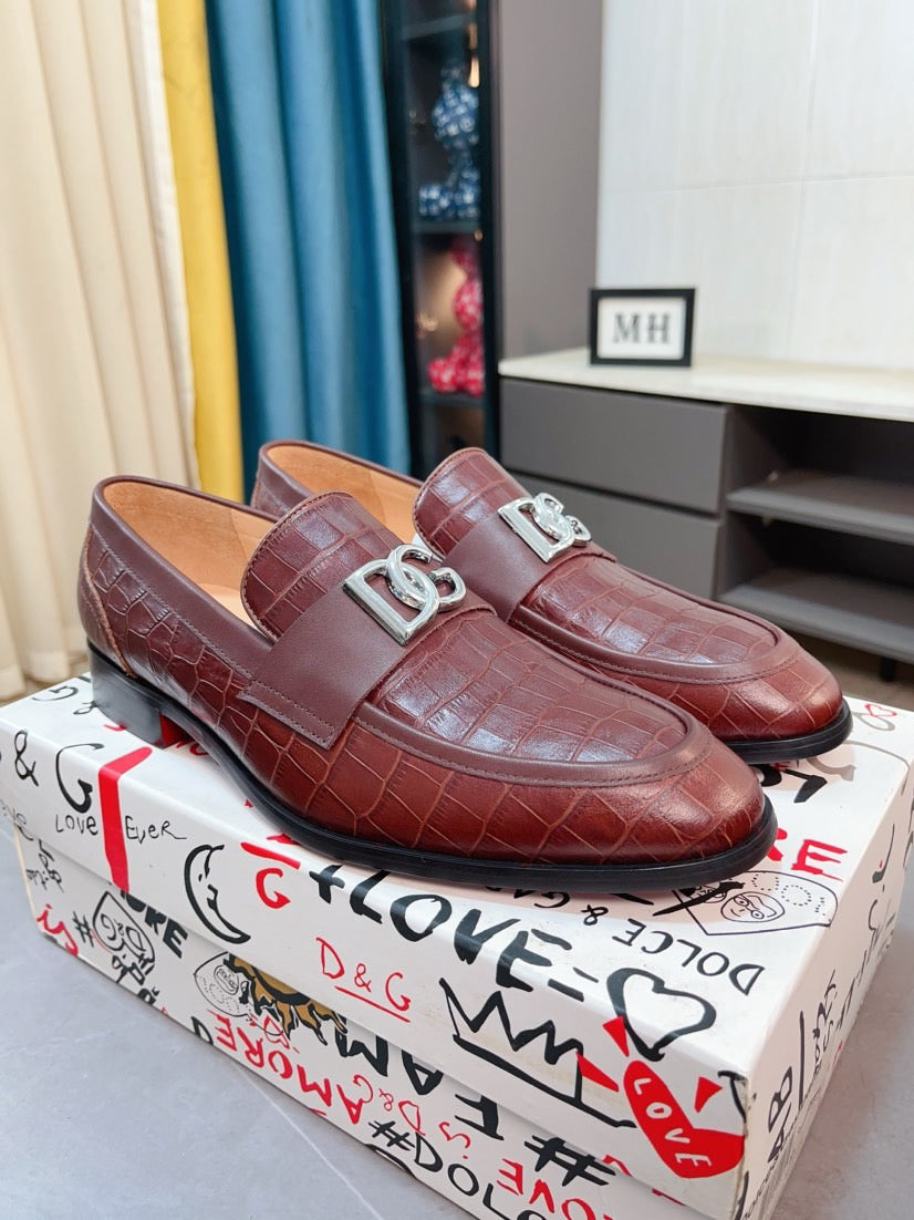 Dolce & Gabbana DG Men's Dress Shoes in Premium Calfskin