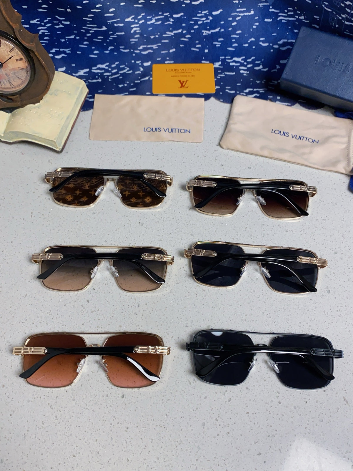 purple metal sun Sunglasses for men - alternate angle view 12