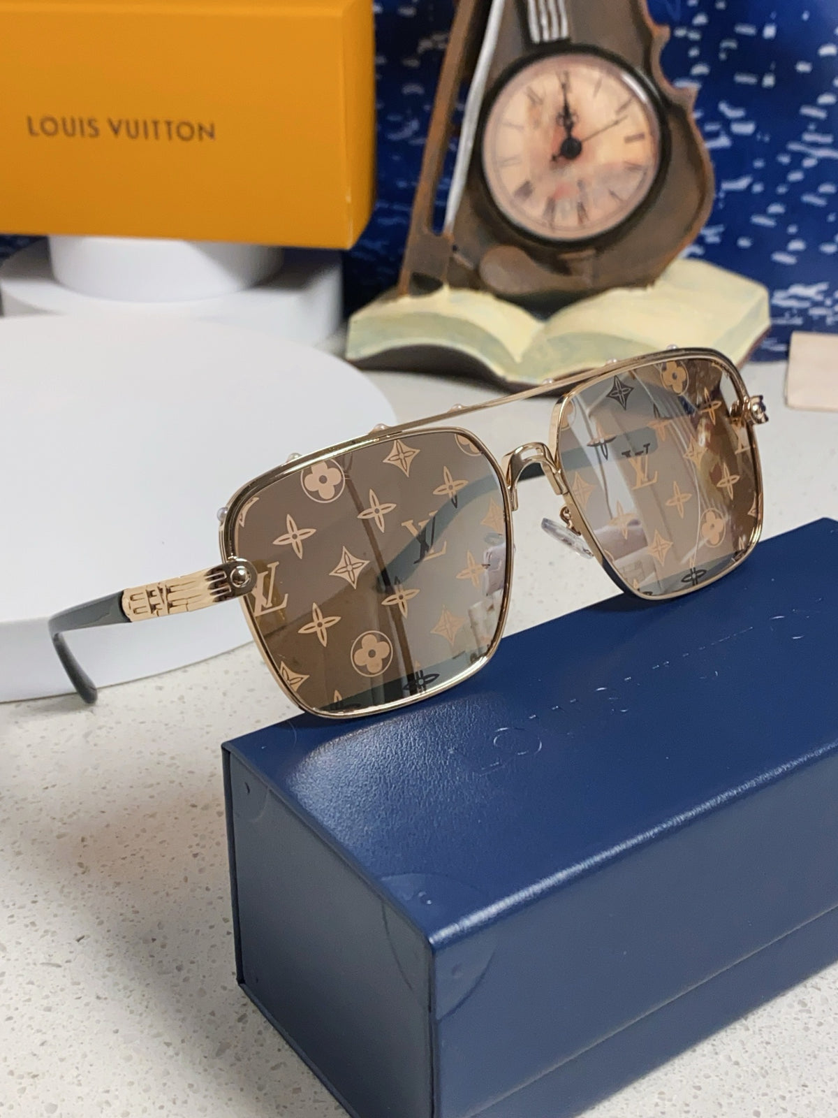purple metal sun Sunglasses for men - alternate angle view 11