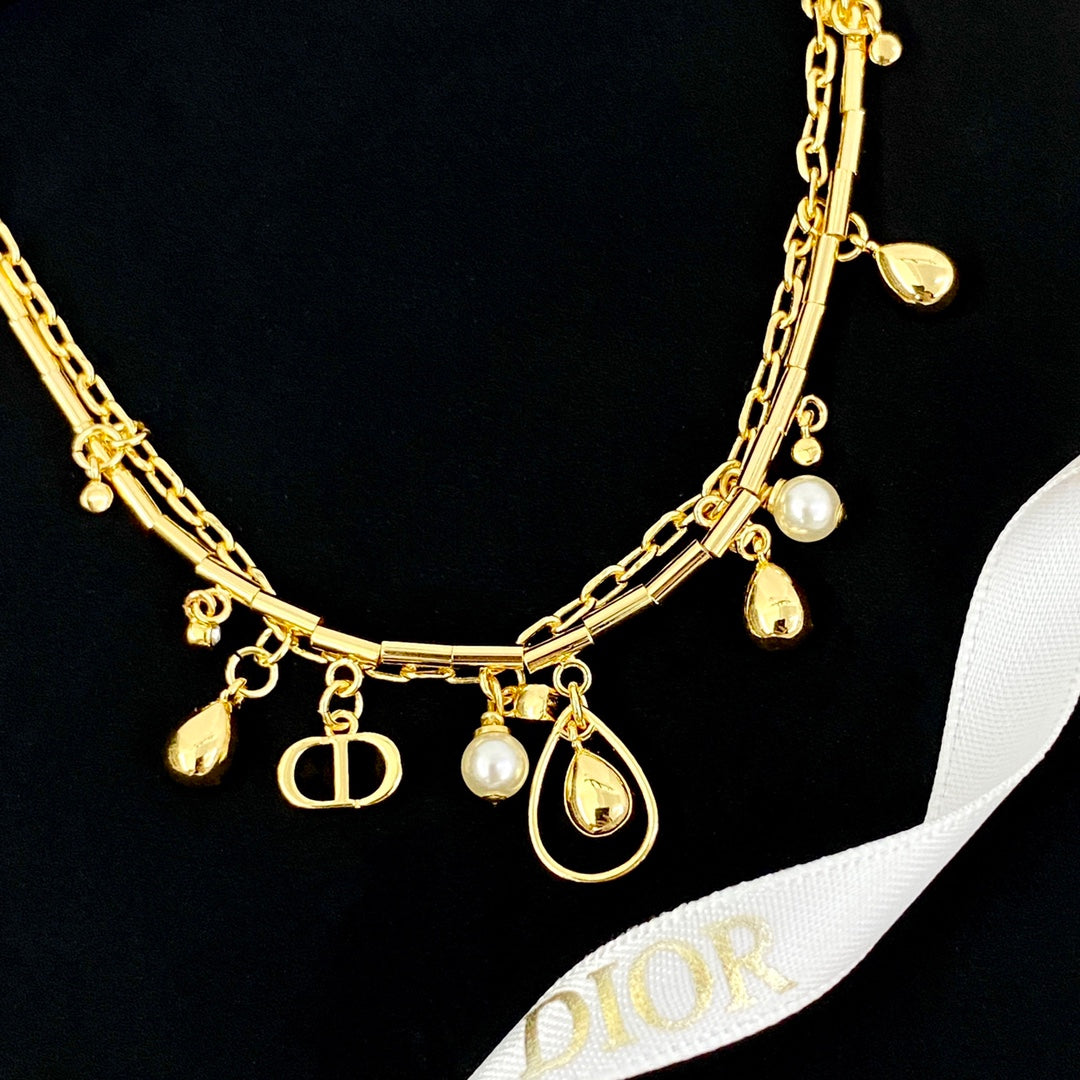 pearl letter Bracelet for women - alternate angle view 2