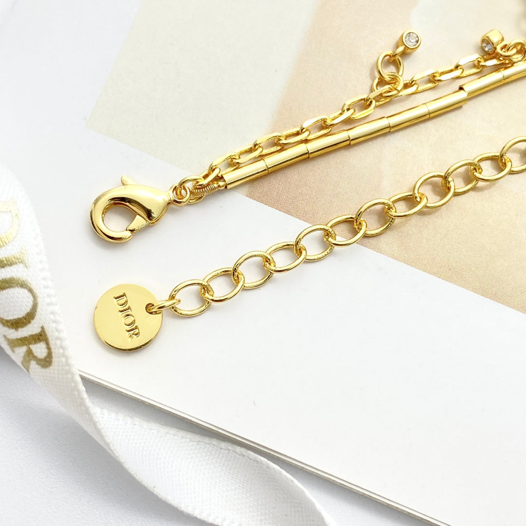 pearl letter Bracelet for women - alternate angle view 5