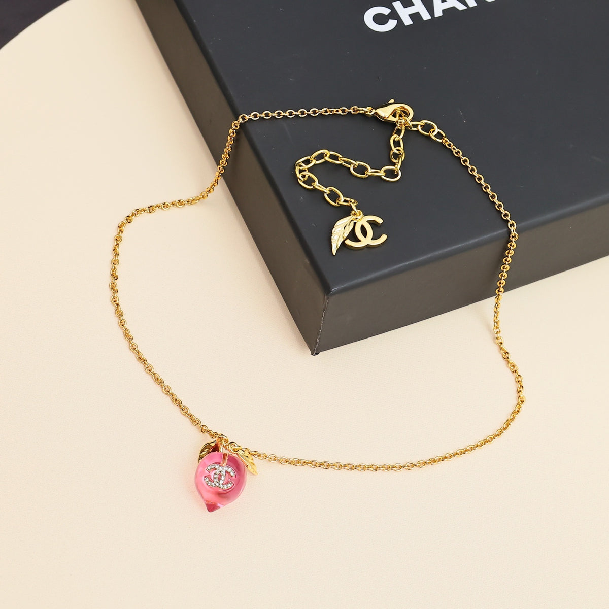 pink Necklace for women - alternate angle view 2