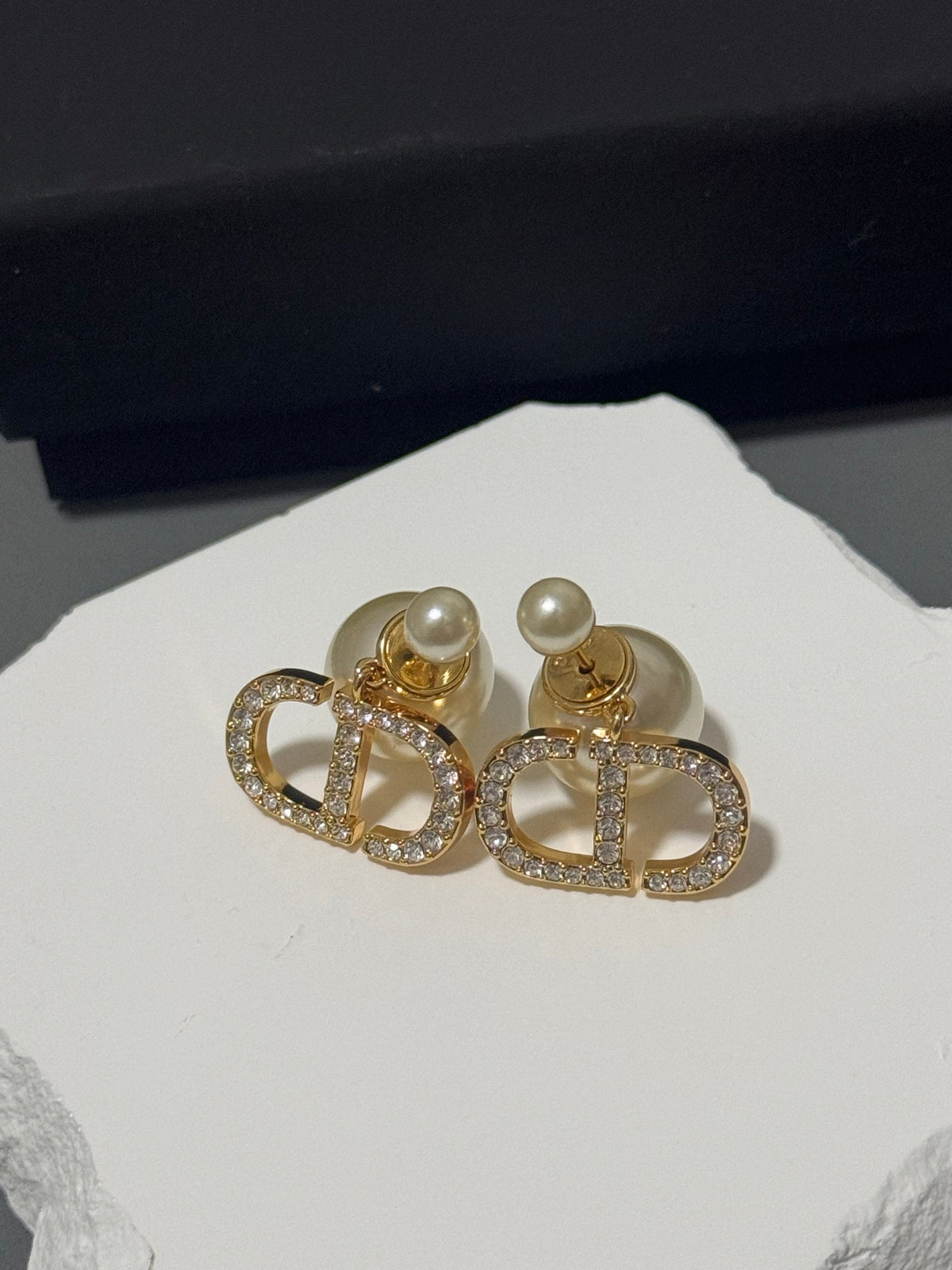pearl Stud Earrings for women - alternate angle view 3
