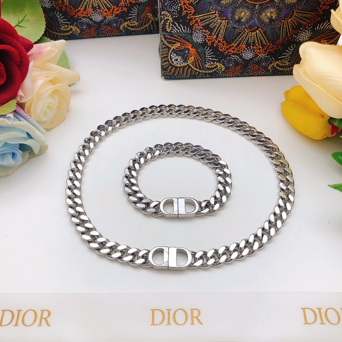 silver brass Necklace for women - alternate angle view 3