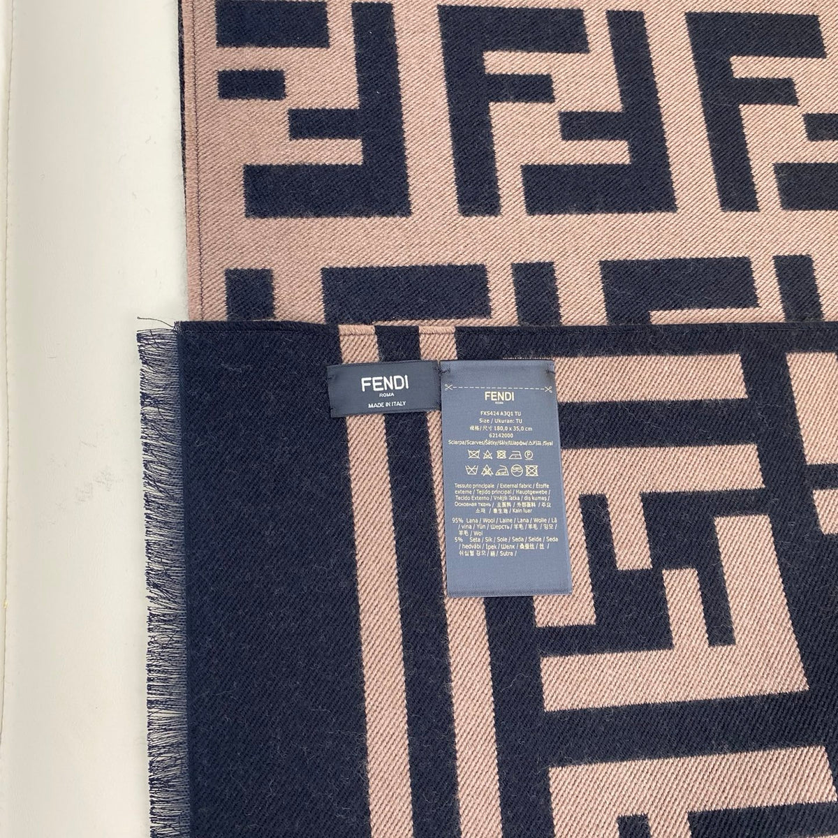 wool luxury Scarf for women - alternate angle view 7