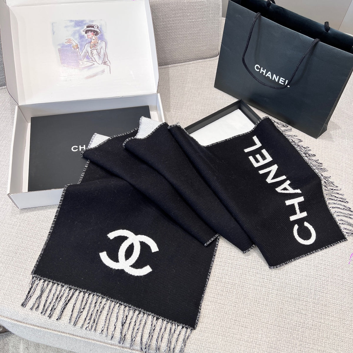 black and white velvet elegant fashion accessory for women - product detail view