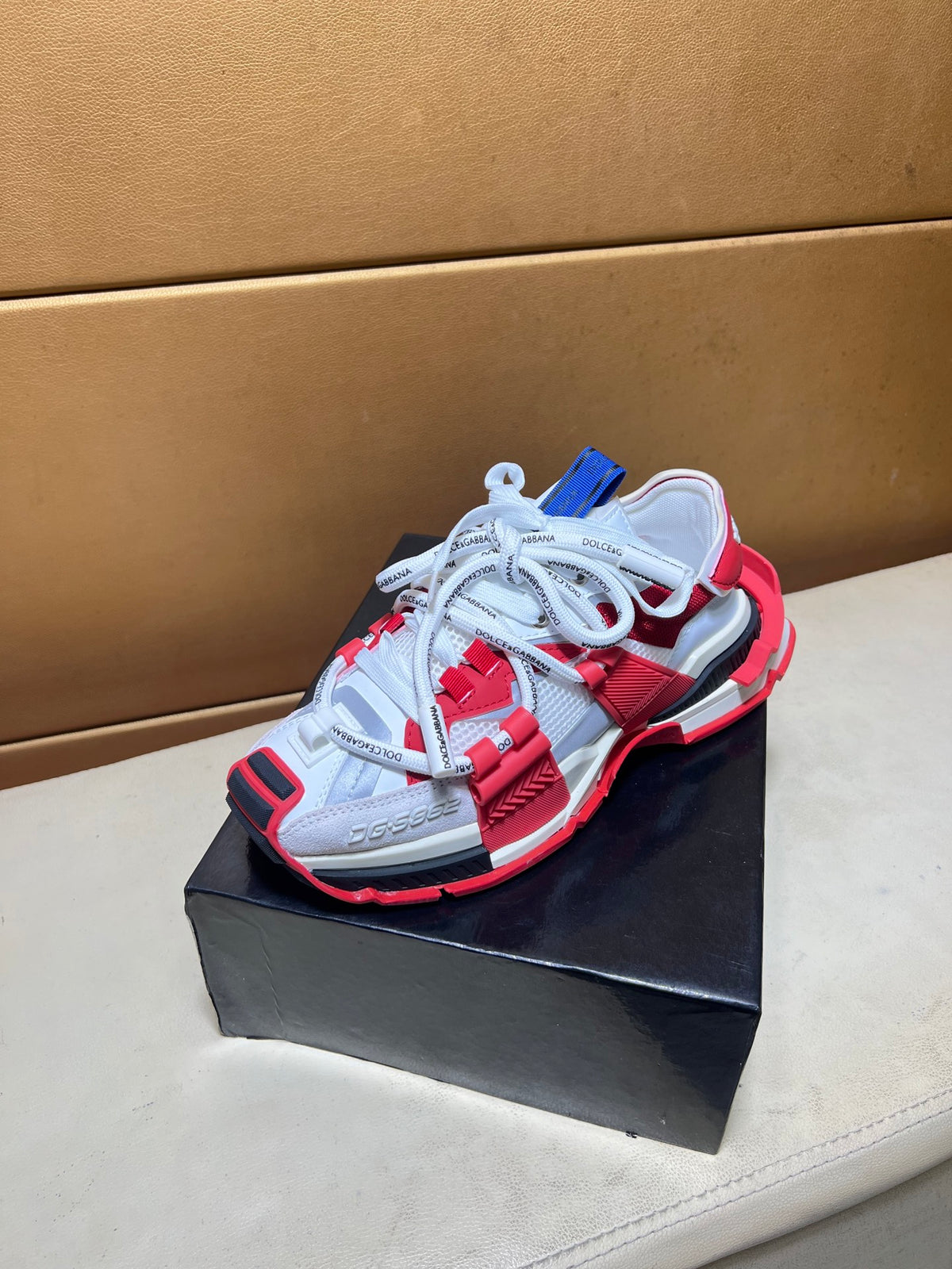 Dolce & Gabbana DG Men's Multi-Panel Silk Casual Sneakers
