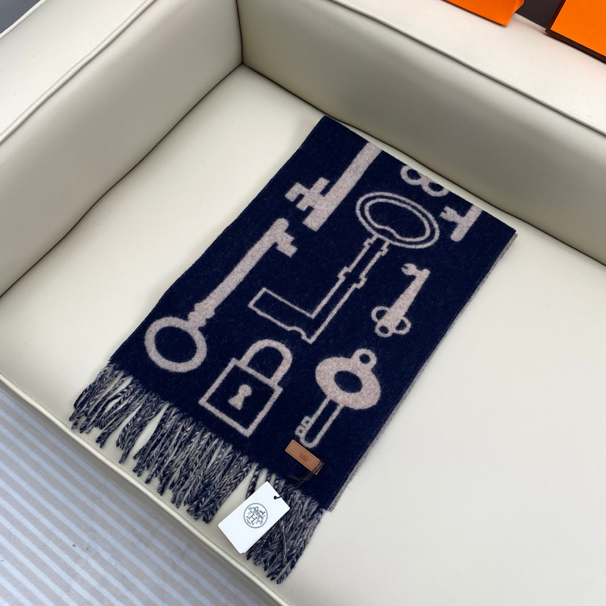 velvet key Scarf for women - alternate angle view 2