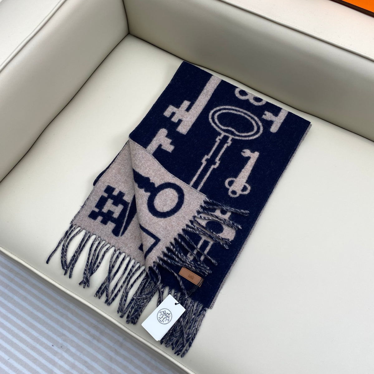 velvet key Scarf for women - alternate angle view 3