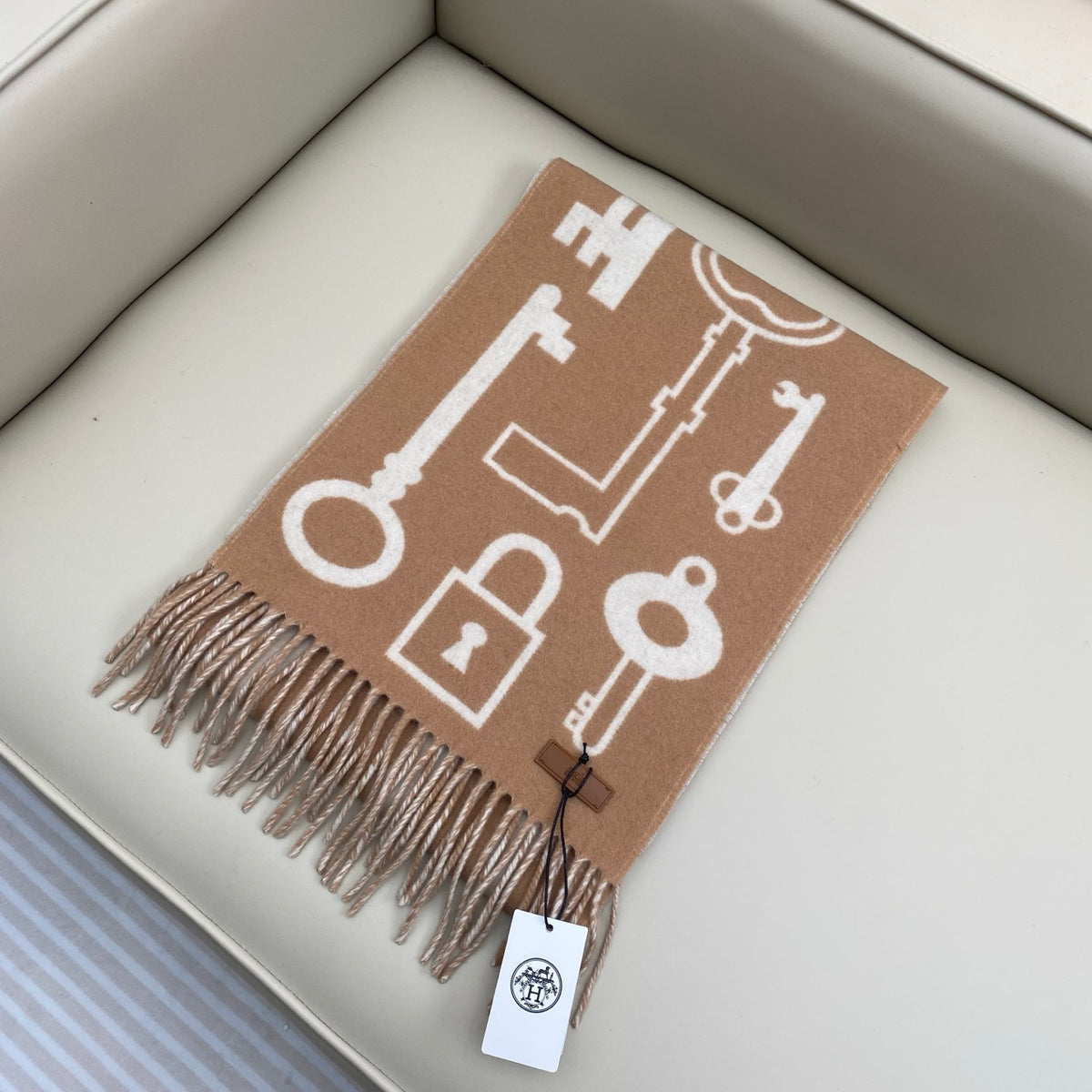 velvet key Scarf for women - alternate angle view 2