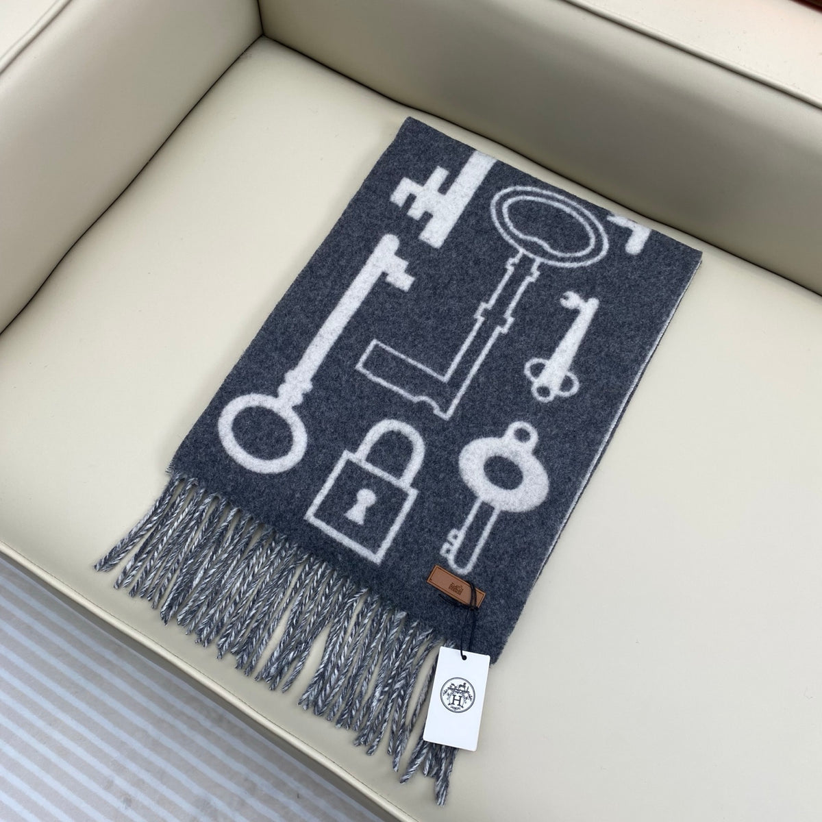 velvet key Scarf for women - alternate angle view 2