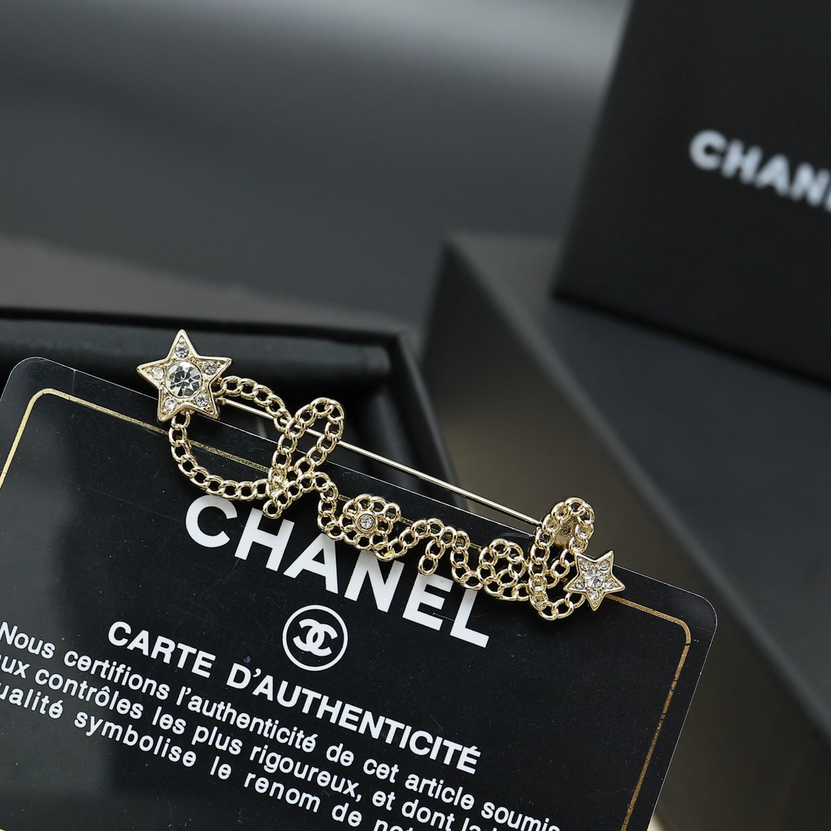 crystal letter Brooch for women - alternate angle view 6