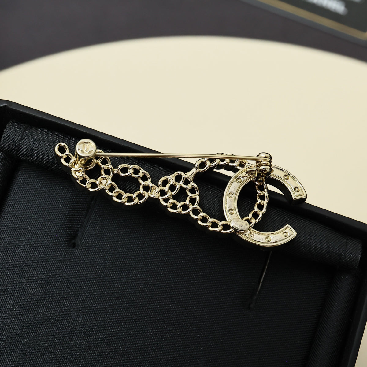 crystal letter Brooch for women - alternate angle view 6