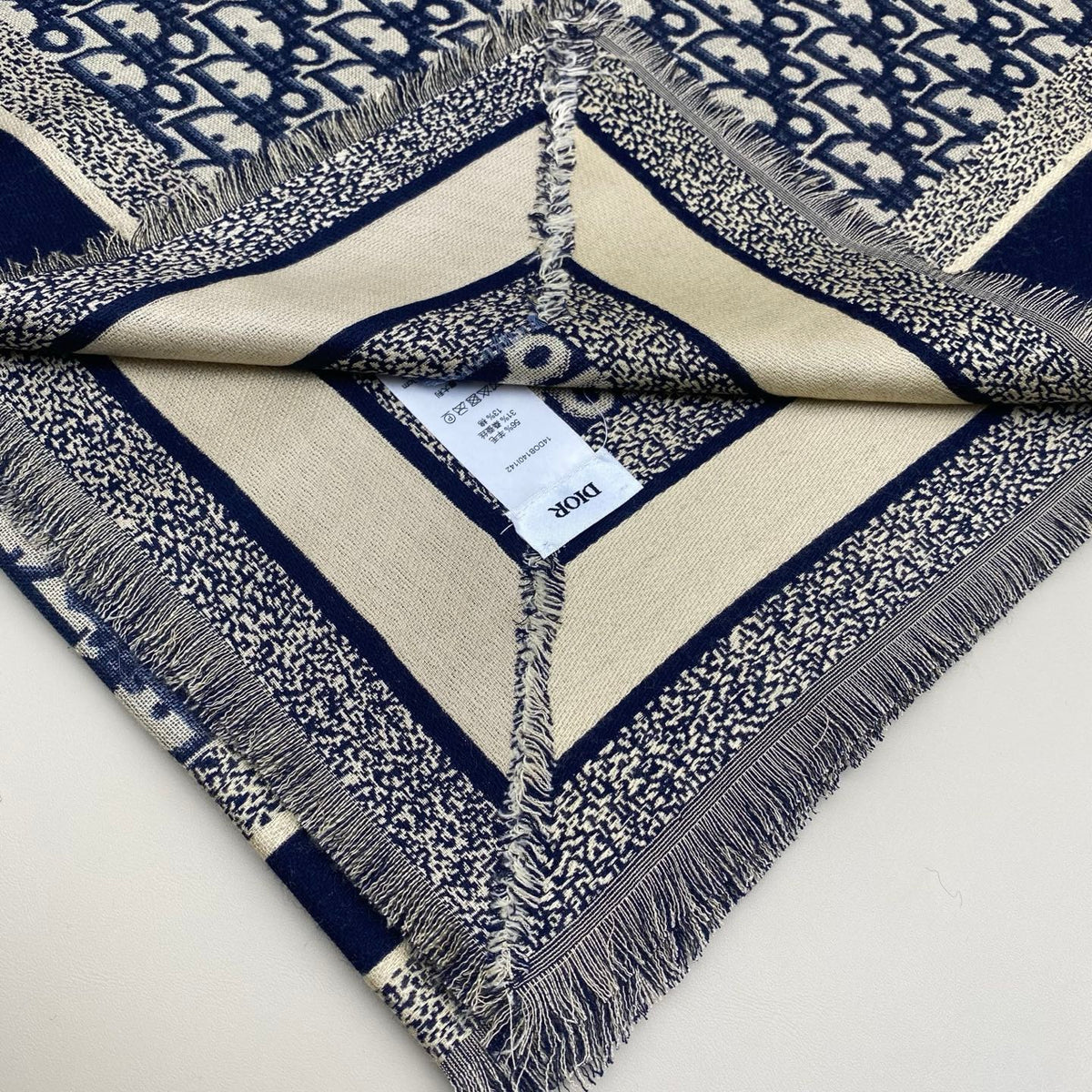 wool floral Shawl for women - alternate angle view 6