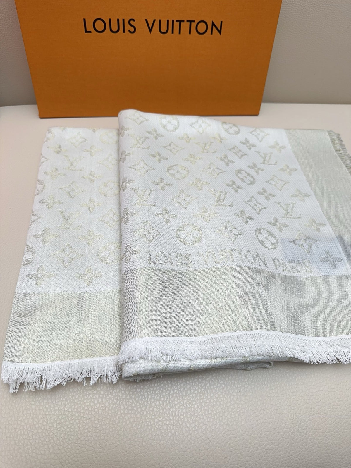teal wool Scarf for women - alternate angle view 3