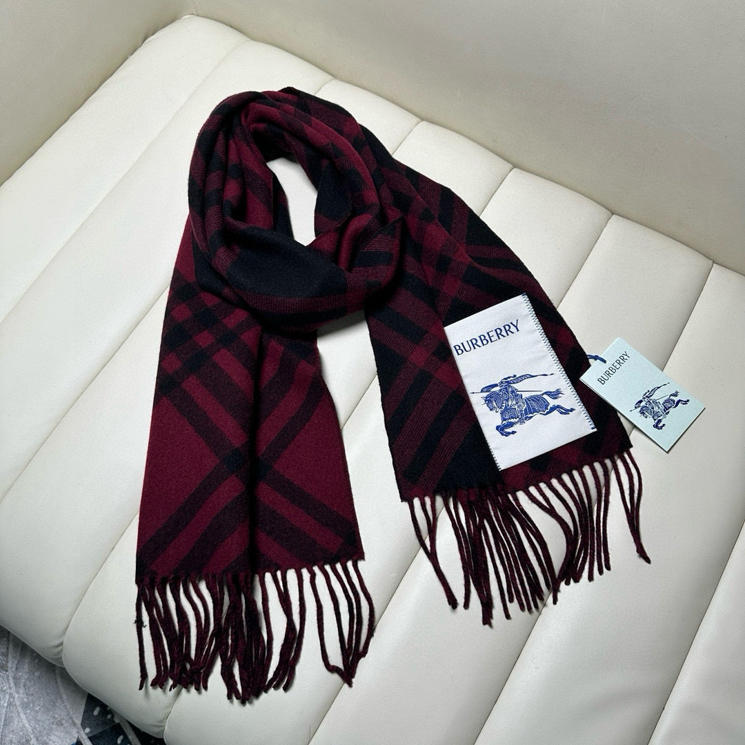 two-tone velvet tassel Scarf for men - alternate angle view 7