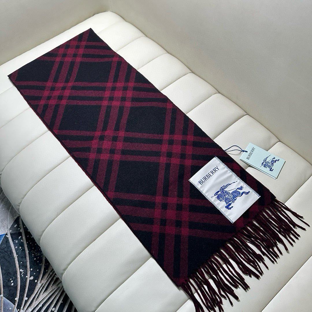 two-tone velvet tassel Scarf for men - alternate angle view 4