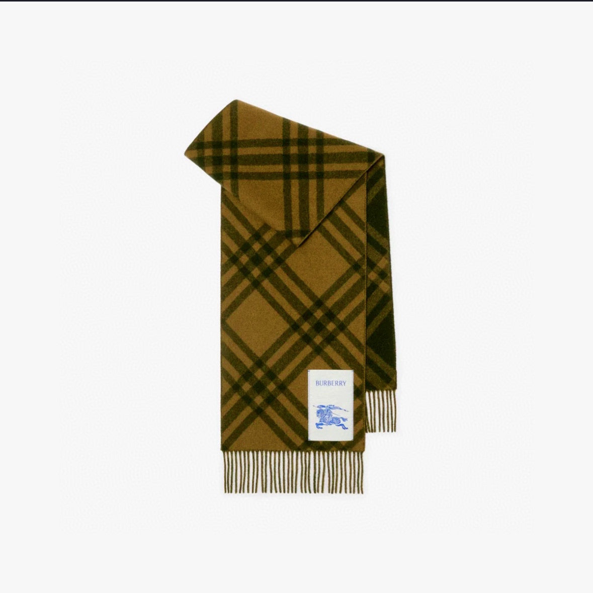 two-tone velvet tassel Scarf for men - product detail view